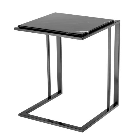 Side Table Cocktail Bronze finish | black marble