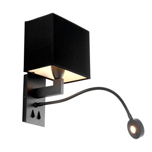 Wall Lamp Reading Bronze finish | flexible LED reading light