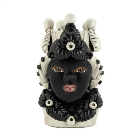 Vase Moro lady Eve Ceramic black