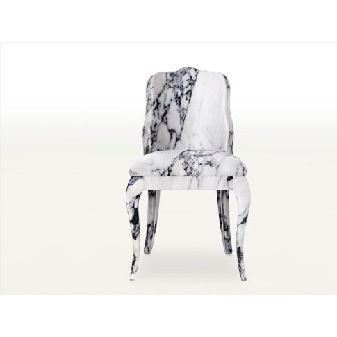 Chair dining Luigina - 3D Marble print