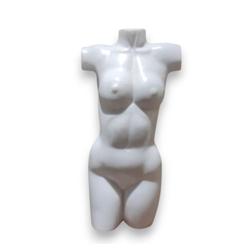 Sculpture - woman figure - white marble - handmade