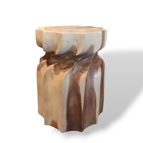 Stool / Side table with curved sides