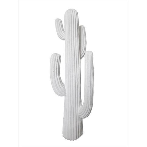 Sculpture Cactus - XXL White Matt Resin - 122cmH