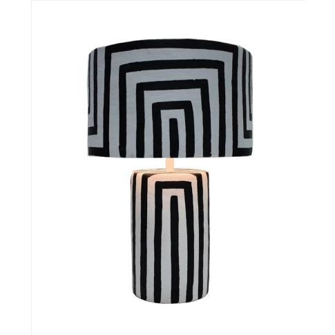 Table lamp ecomix white and black 