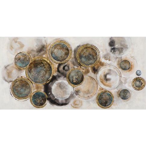 Painting acrylic with bright circles