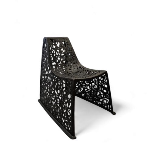 Chair ''X'' lava and resin