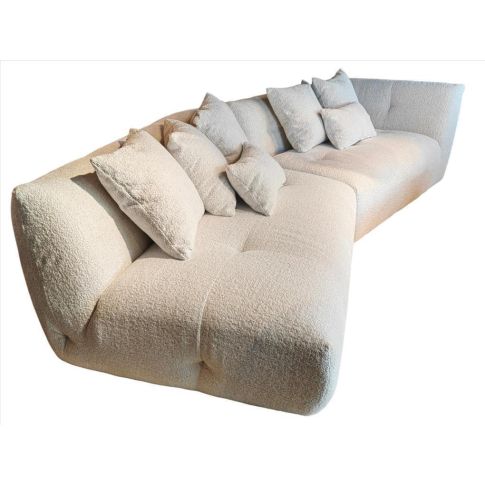 Indoor Sofa lago boucle fabric and 4 pillows