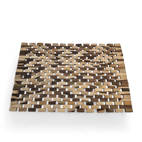 Placemat in teak wood pieces - 45x30