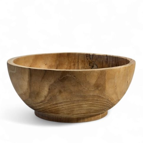 Bowl in teak wood - D20