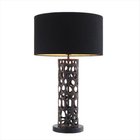 Table Lamp Dix bronze highight finish incl shade