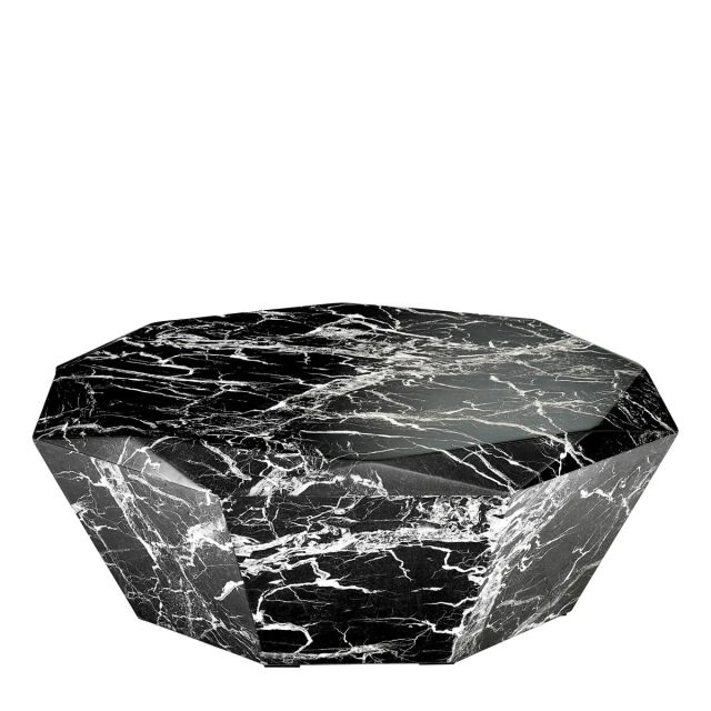 Coffee Table Diamond Black faux marble