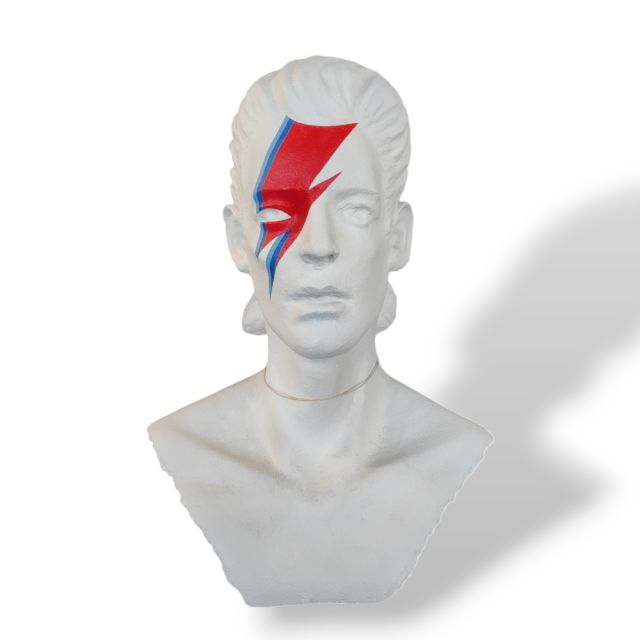 Sculpture Paper mache David Bowie