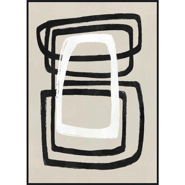 Painting-Frame print painted "circles"