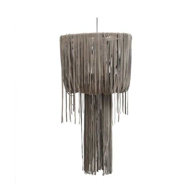Chandelier - "Funky" - Leather - Grey - S