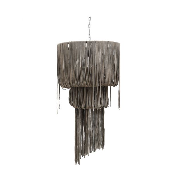 Chandelier - "Funky" - Leather - Grey - M