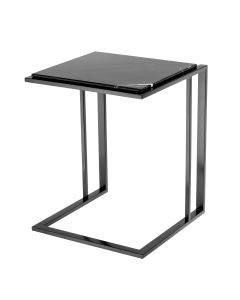 Side Table Cocktail Bronze finish | black marble