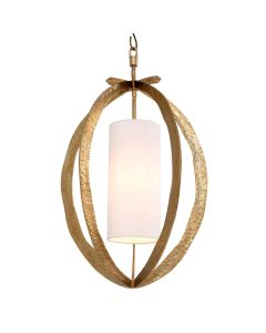 Chandelier Luciano Hammered vintage brass finish
