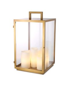 Table Lamp Debonair Antique brass finish | clear glass