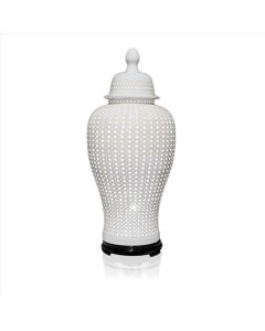 Floor lamp ceramic white ming
