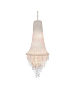 Chandelier waterfall of handmade glass pendants (L)
