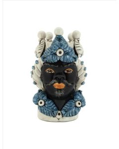 Vase Moro Man Eve Ceramic blue