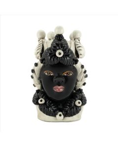 Vase Moro lady Eve Ceramic black
