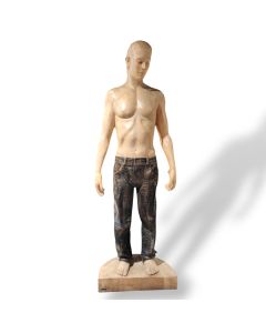 Sculpture - "Jason" - teak wood - handmade