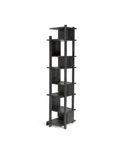 Book shelf column in black teak