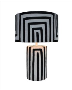 Table lamp ecomix white and black "Maze"