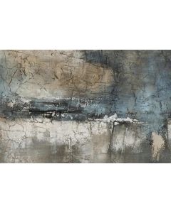Painting acrylic facets in blue and silver