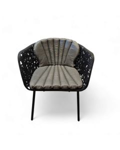 Chair "CORE" volcano lava & resin PAR including cushion