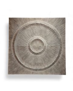 Wallpanel square winston grey wood ribbed circle