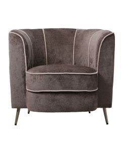 Armchair with beige stripes