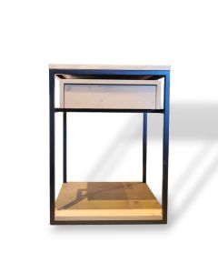 Side table with wheels