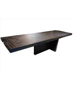 Dining table black burnt teak