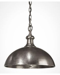 Pendant lamp Alu rough bowl round L